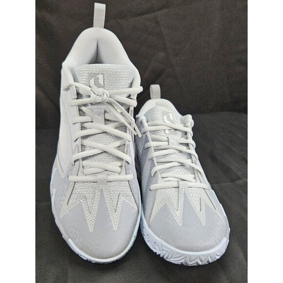 NEW Puma Scoot 1 Grey Ice Junior Basketball Shoes Size 5.5 Silver Mist/Gray Fog - Picture 2 of 8